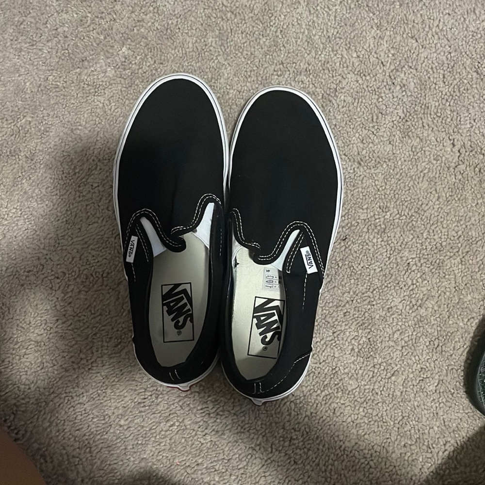 black slip on vans